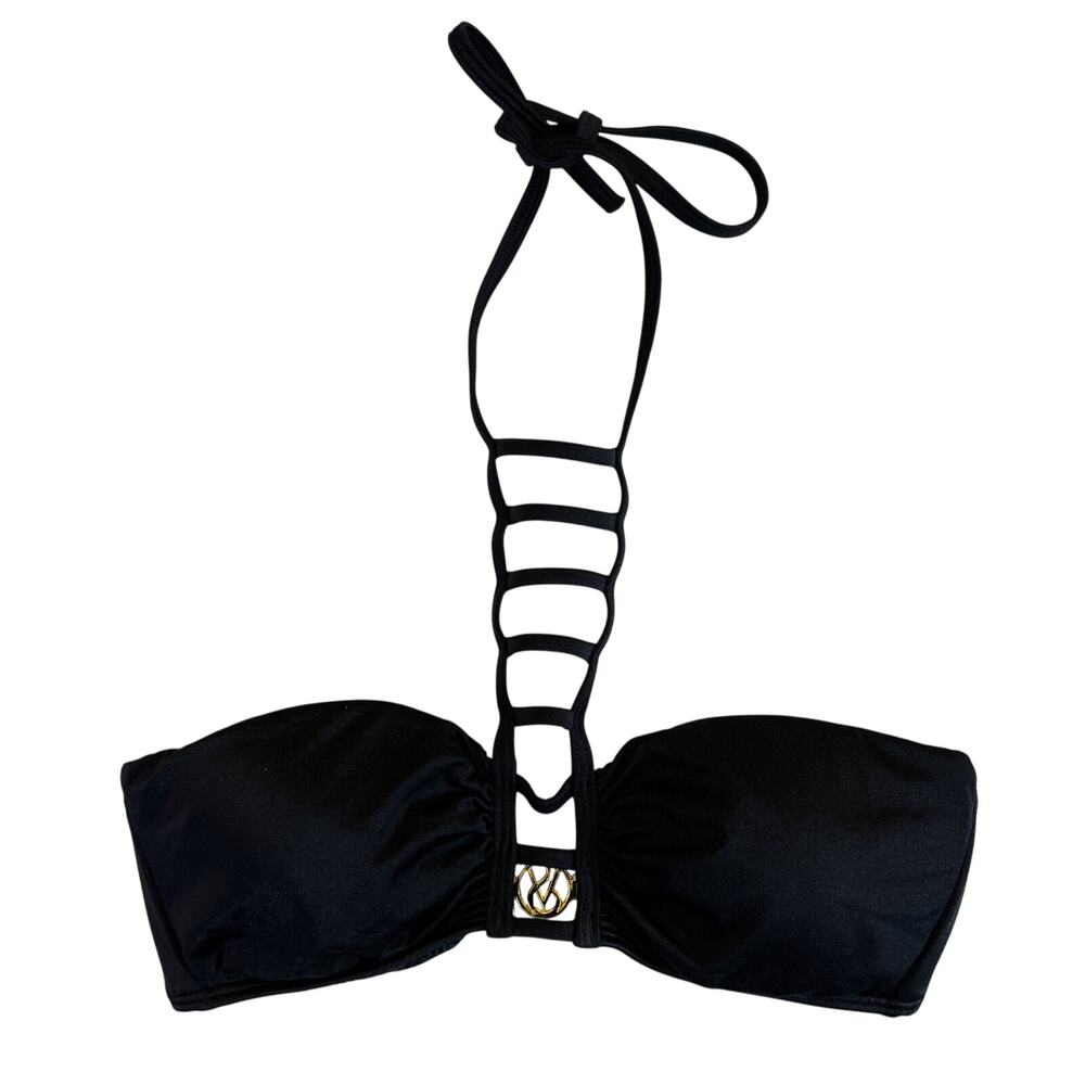 Victoria's Victoria Secret S Small Bikini - Black Gold Clasp - EUC